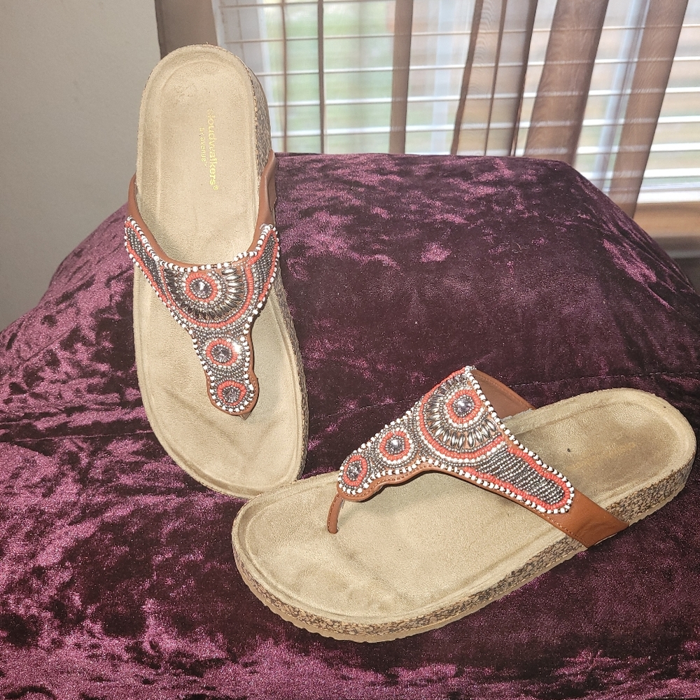 Avenue Beaded Sandals